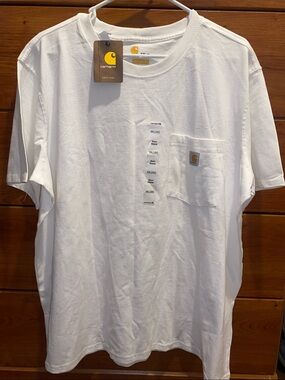 Carhartt White Short-Sleeve Pocket Tee